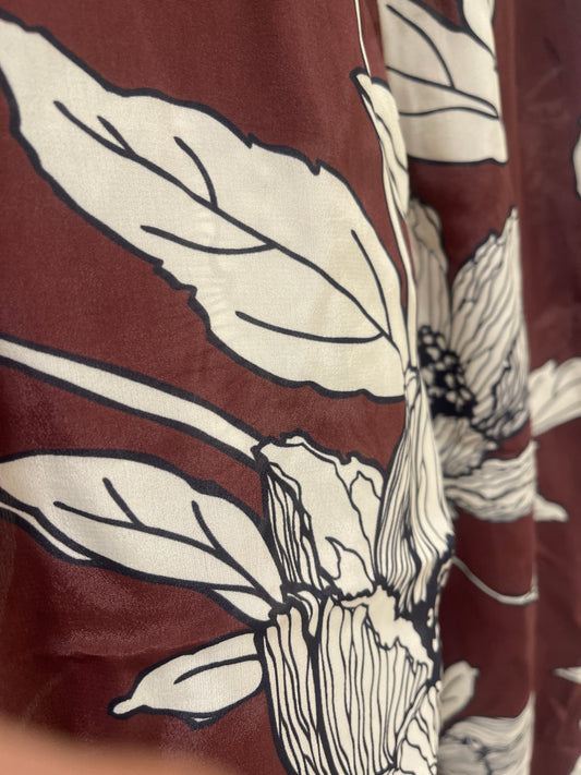 BROWN WATERLILY PARACHUTE PANT