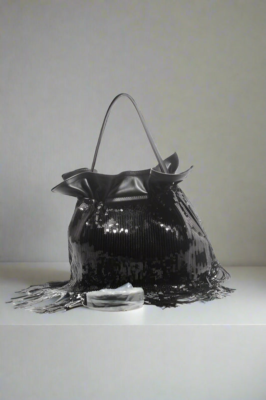 GOLDIE FRINGE HANDBAG