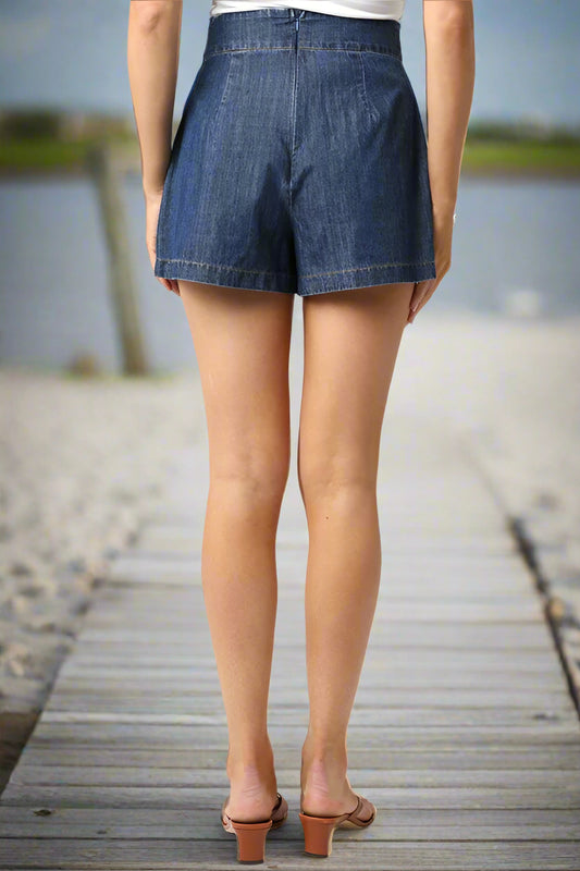 UPTOWN GIRL DENIM SHORTS