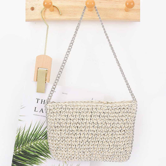 Braided Cotton Chain Shoulder Bag