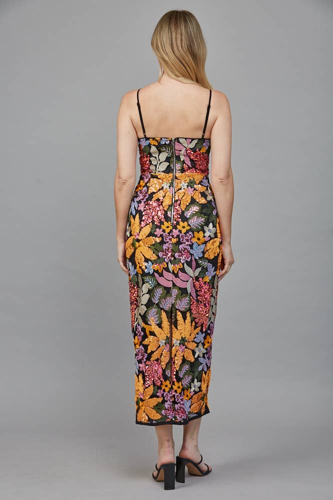SEQUIN FLOWER POWER DRESS
