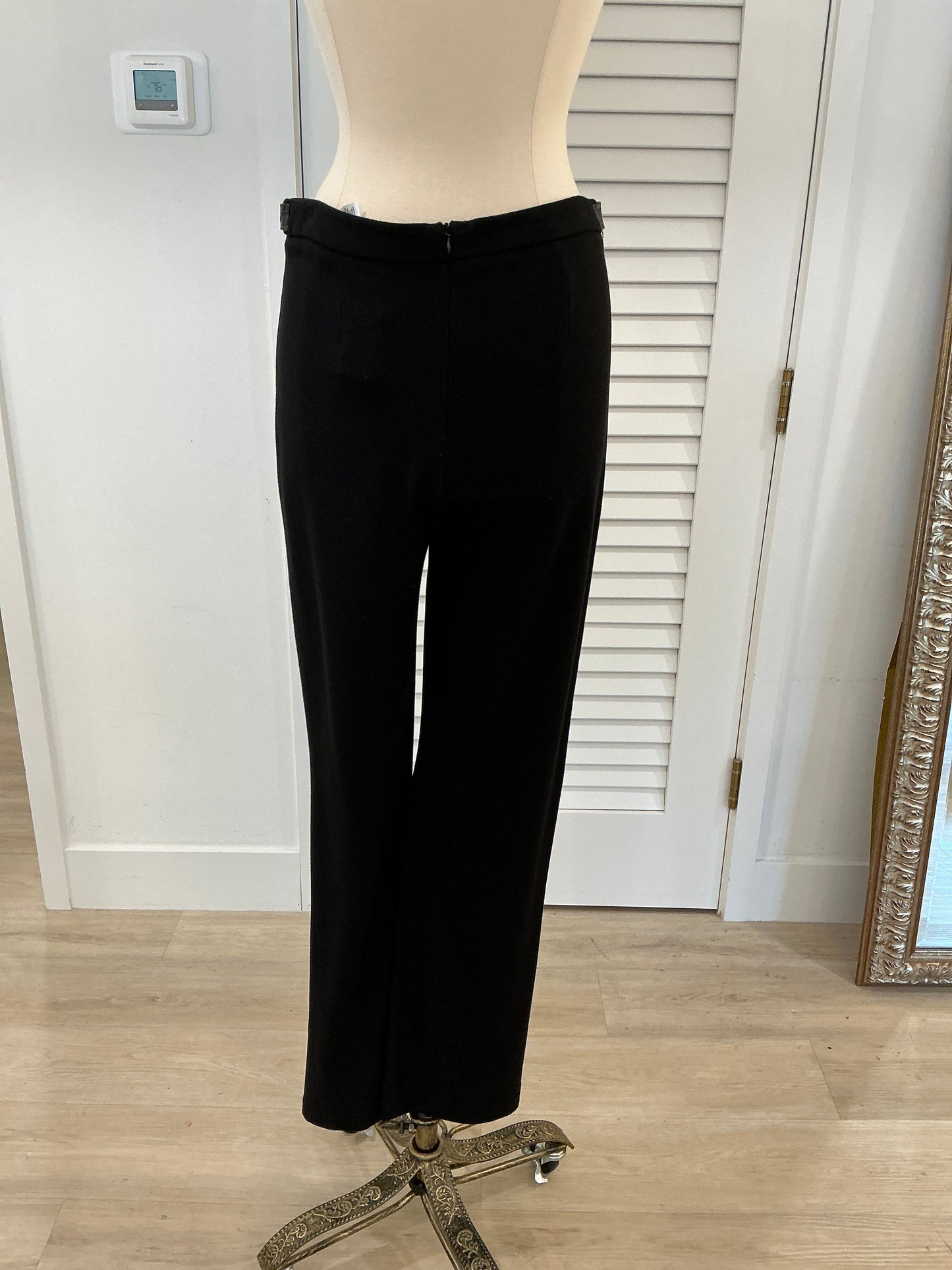 LEATHER STRAP KNIT PANTS