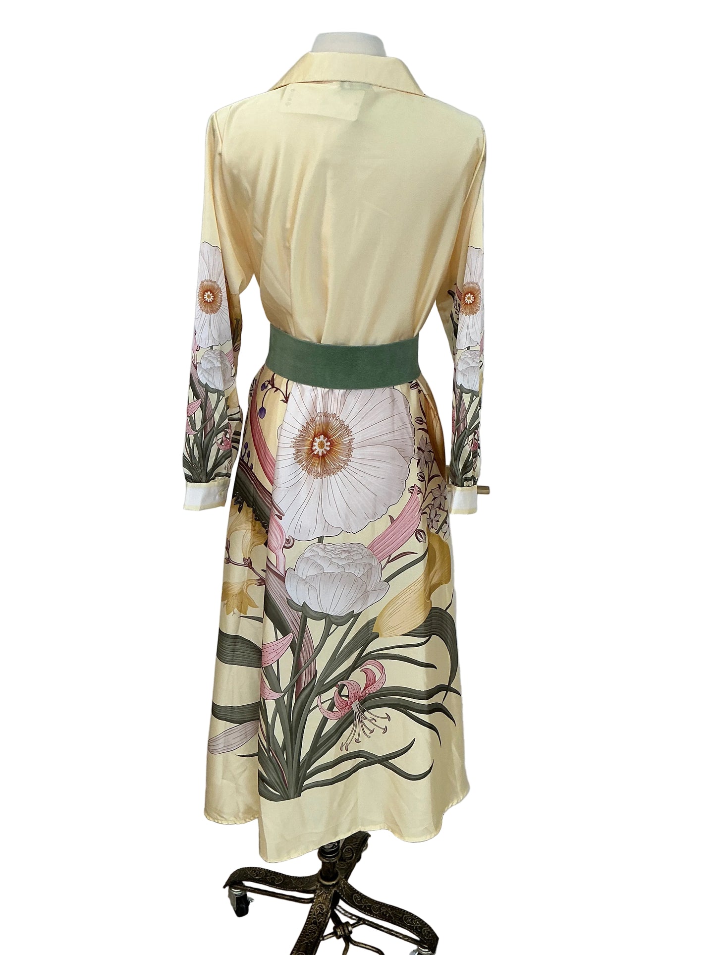 TAORMINA FLORAL BELTED DRESS