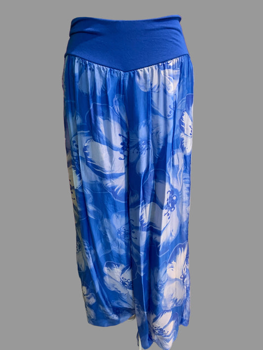 ANCONA FLORAL SILK PANTS