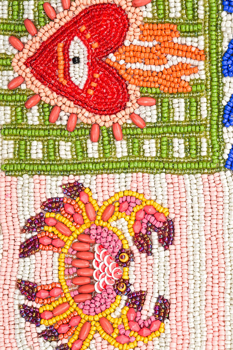 SOL & BLUE SEAS BEADED HANDBAG