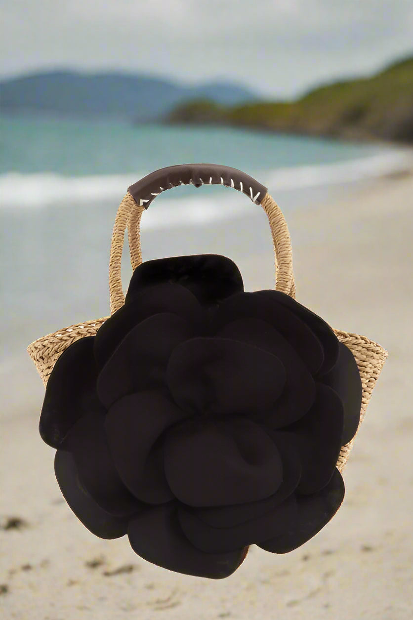 WHAT'S YOUR NAME STRAW HANDBAG