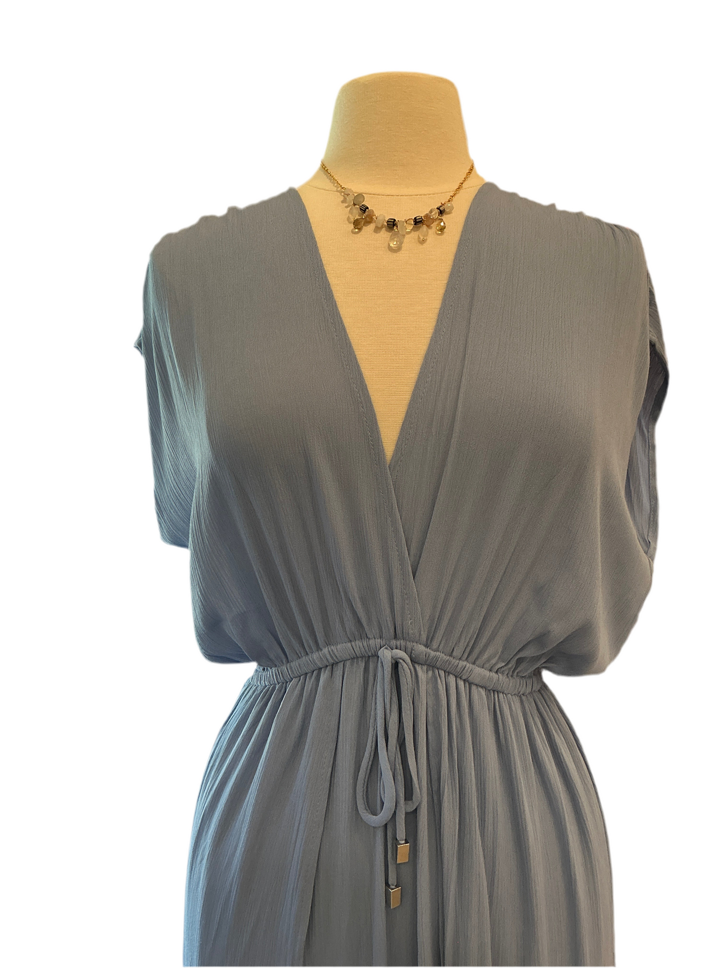 SYDNEY'S FRONT WRAP COVER-UP MAXI DRESS