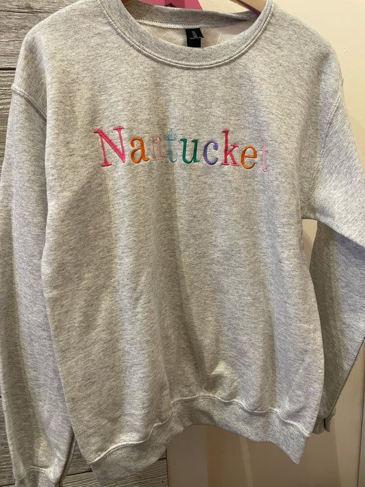 COLORFUL NANTUCKET PRINT Custom Sweatshirt