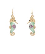 SEAHORSE THEME DROP EARRINGS