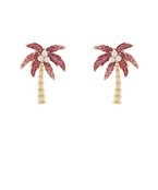 CRYSTAL PALM TREE EARRINGS