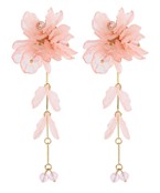 DROP FLOWER & PETAL EARRINGS