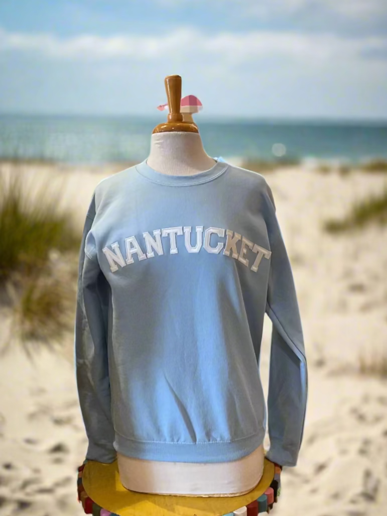 VARSITY LETTERED NANTUCKET SWEATSHIRT