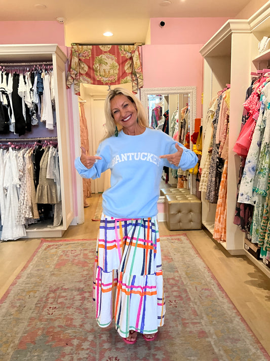 VARSITY LETTERED NANTUCKET SWEATSHIRT