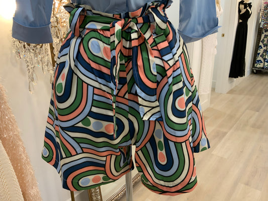 CANCUN GEOMETRIC SHORTS