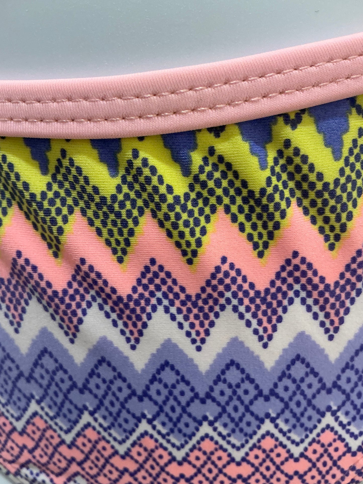 PASTEL CHEVRON PRINT BIKINI SET