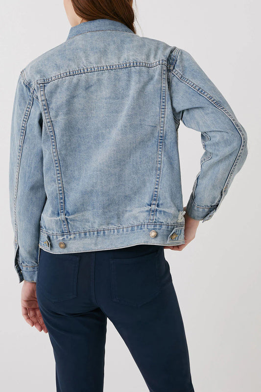 CAT POCKET DENIM JACKET