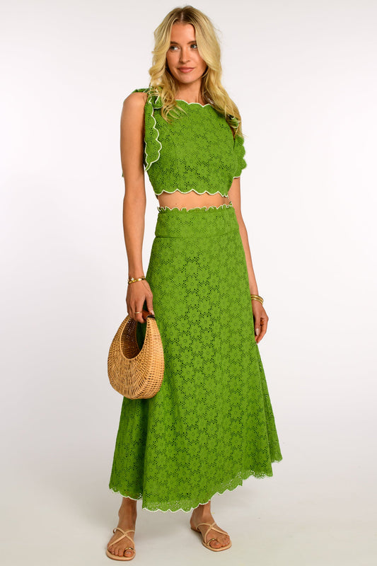 FOREST KELP MAXI SKIRT