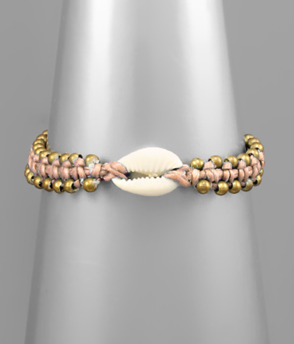 SHELLY BABY BEADED COWRY SHELL BRACELET