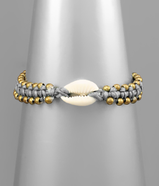 SHELLY BABY BEADED COWRY SHELL BRACELET