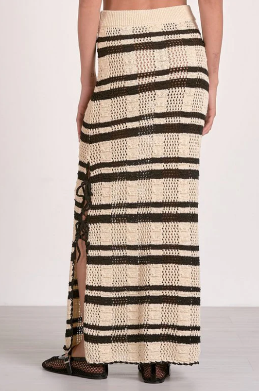 ANGELA'S SLIT SIDE KNIT MAXI SKIRT
