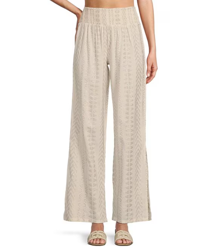LUNA'S METALLIC ARROW ELASTIC PULL-ON PANTS