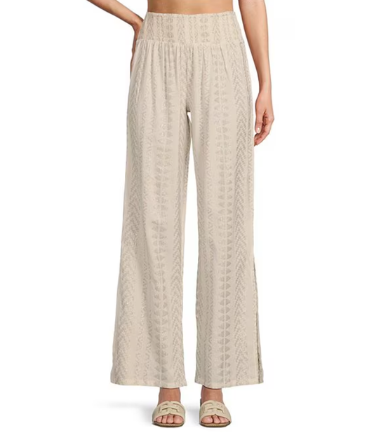 LUNA'S METALLIC ARROW ELASTIC PULL-ON PANTS