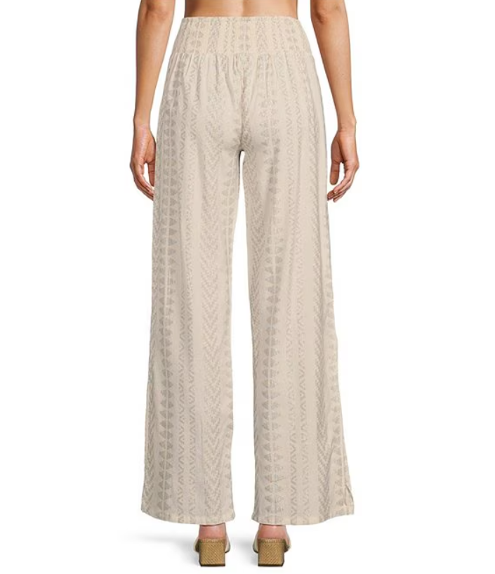 LUNA'S METALLIC ARROW ELASTIC PULL-ON PANTS