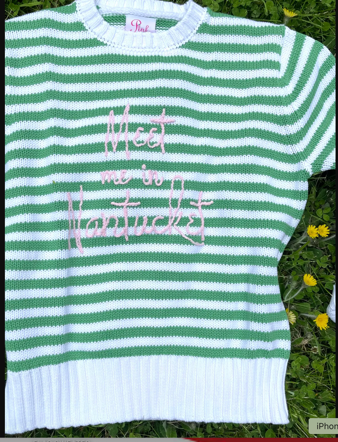 MEET ME IN NANTUCKET STRIPED SWEATER