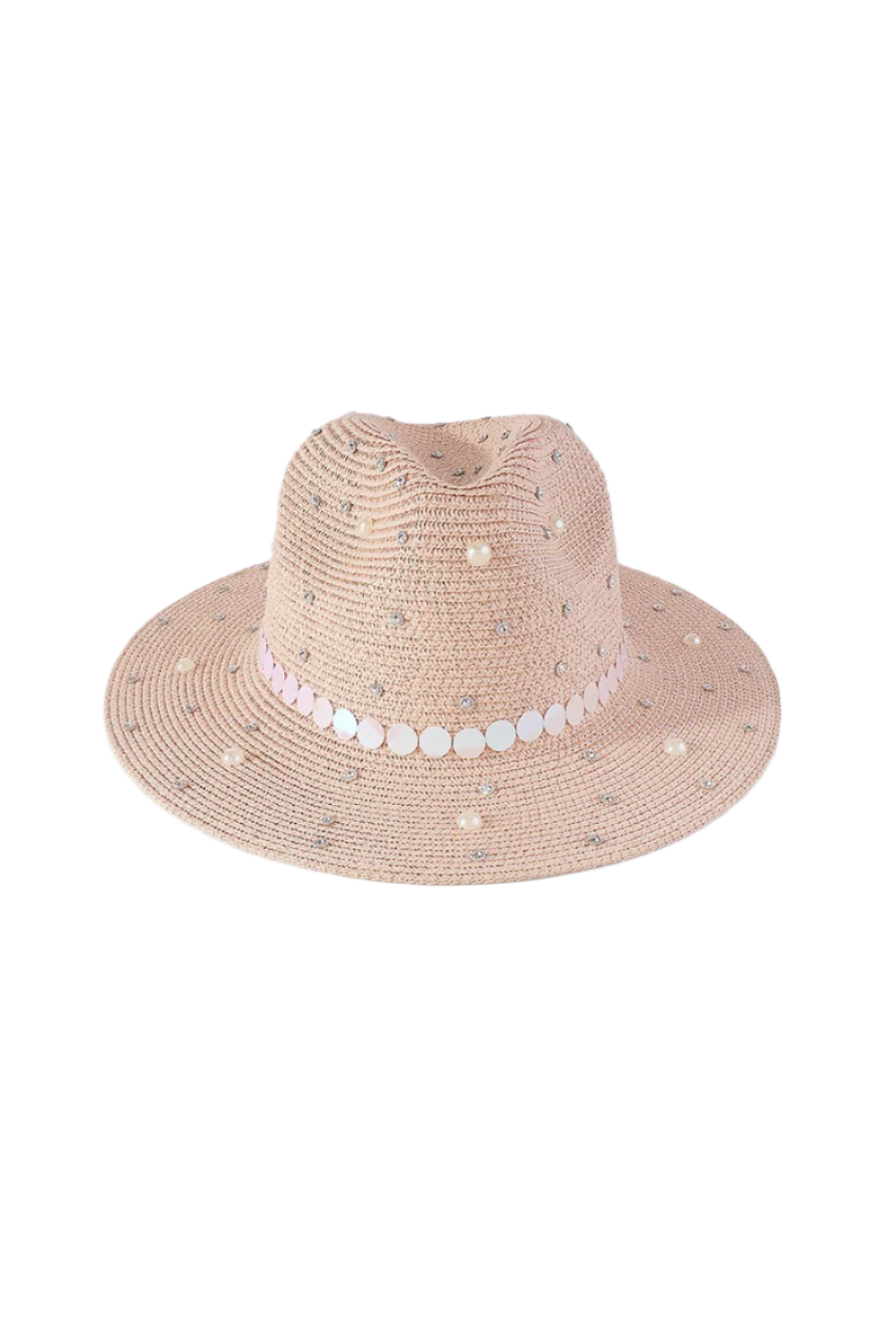 FEDORA RHINESTONE SUN HAT