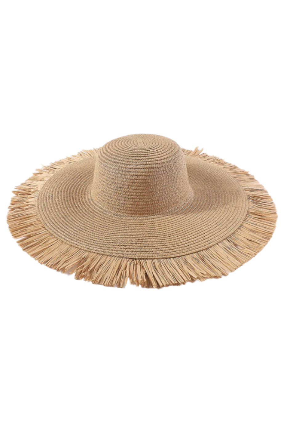 RAFFIA FRINGE HAT