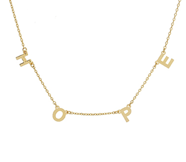HOPE LETTERS NECKLACE