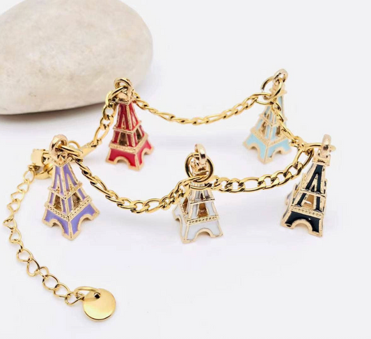 EIFFEL TOWER CHARM BRACELET