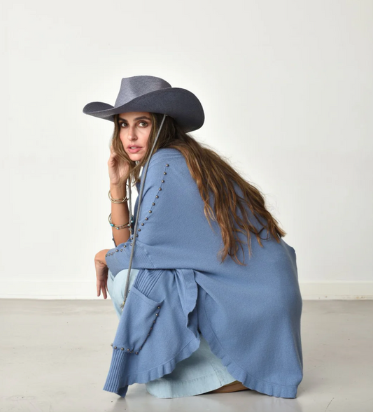 COZY STUDDED CARDIGAN