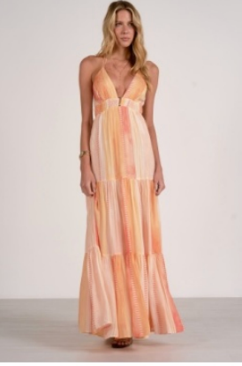 Jenga Sunburst Maxi Dress