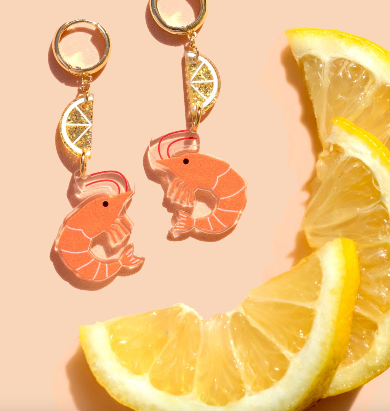SHRIMP COCKTAIL EARRINGS