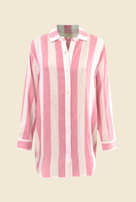 CABANA STRIPE SHIRT DRESS