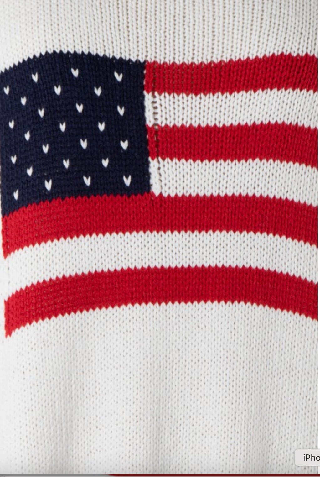 SUPER SOFT FLAG SWEATER TOP