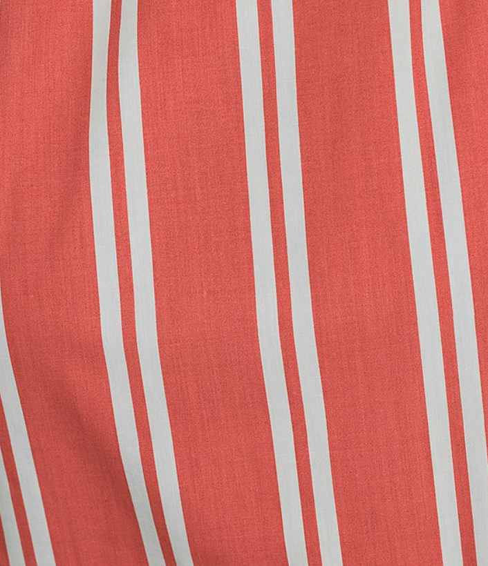 KAYLOR'S CORAL STRIPE MAXI RUFFLE DRESS