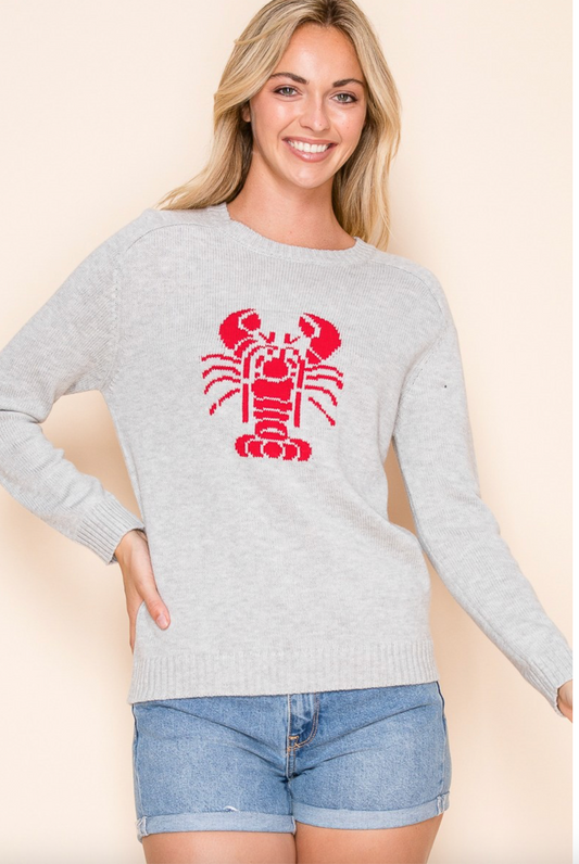DINE IN RED LOBSTER SWEATER