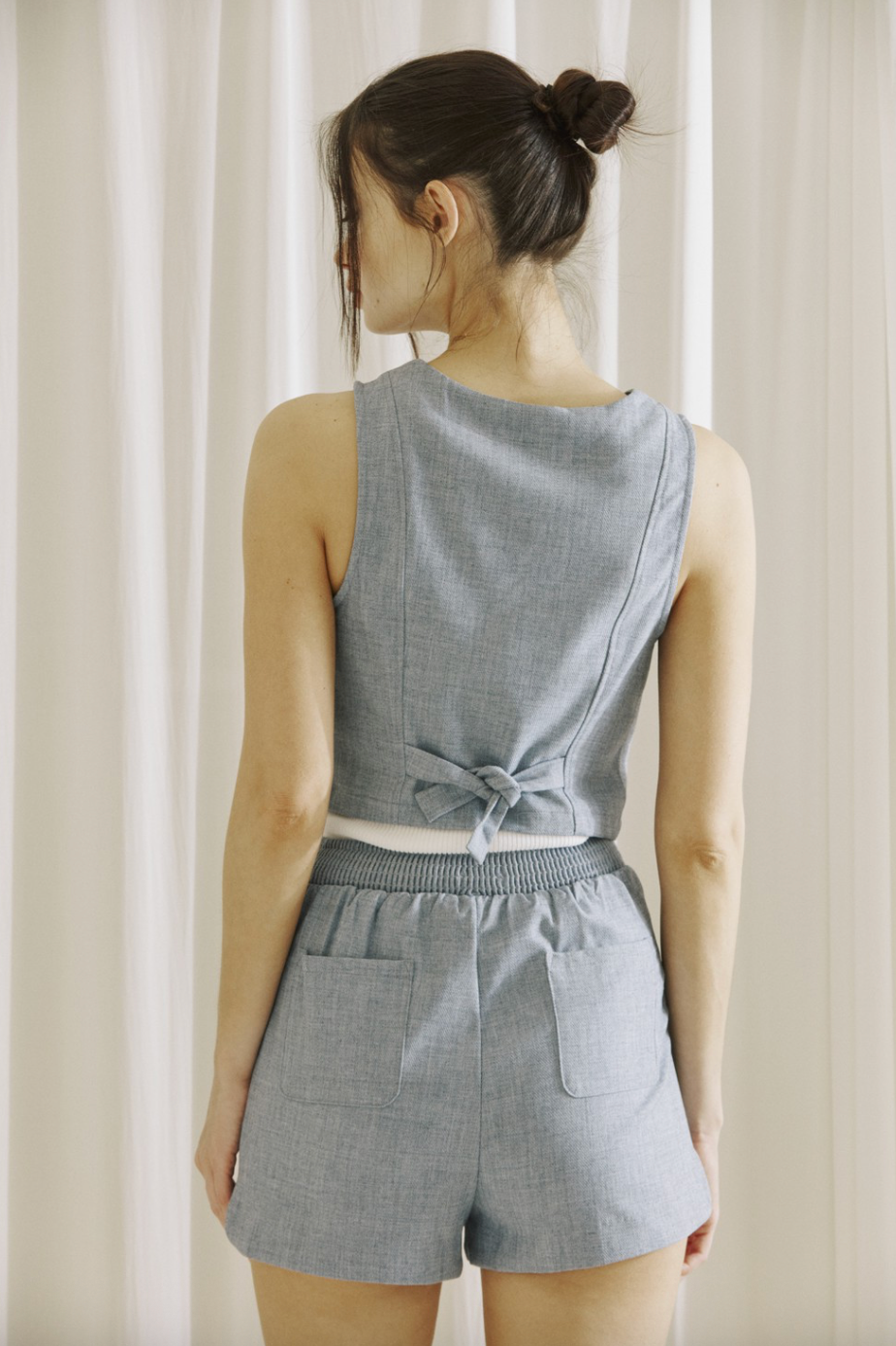 HEATHERED JACKET VEST
