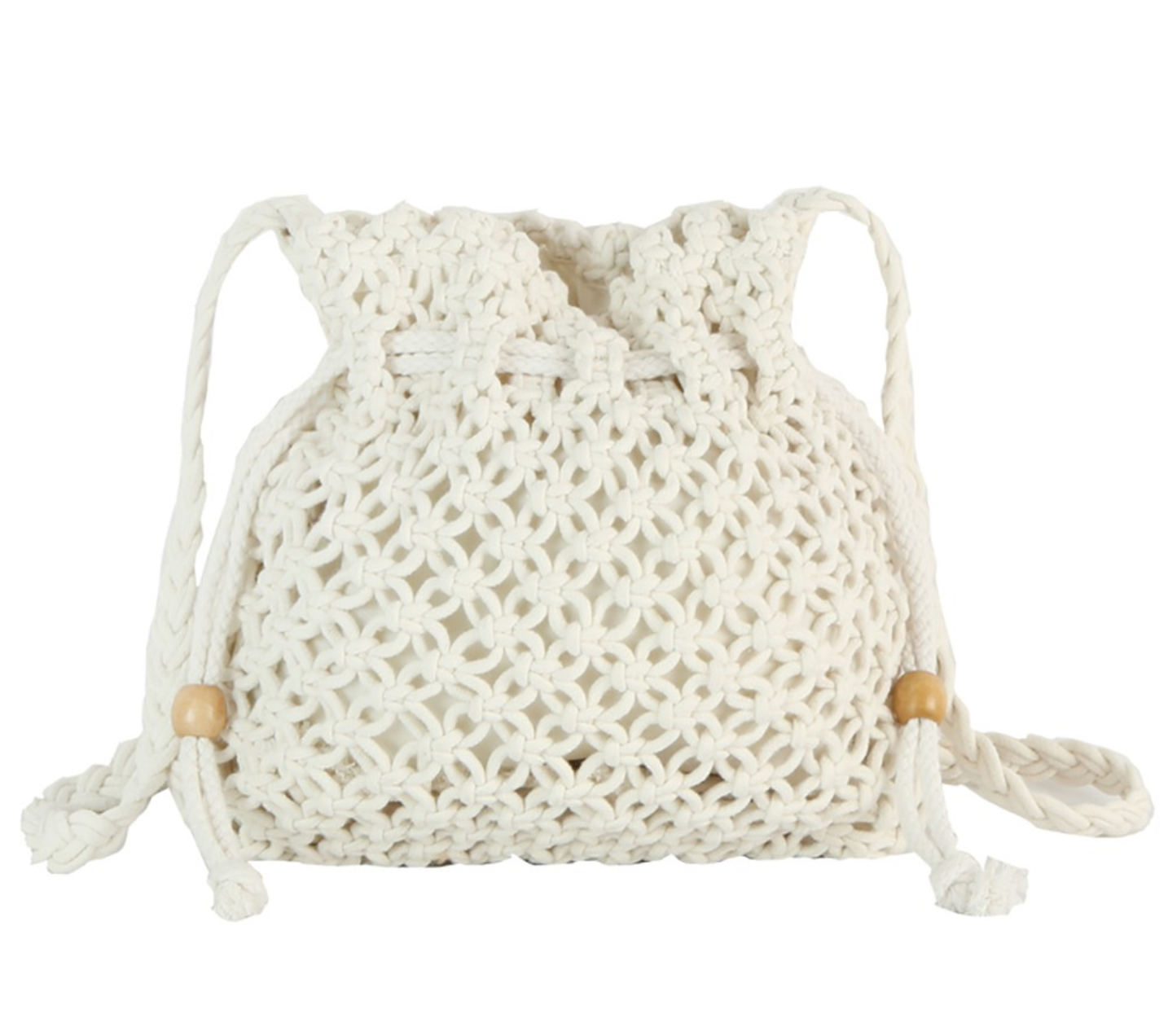 CROCHET MACRAME CROSSBODY HANDBAG