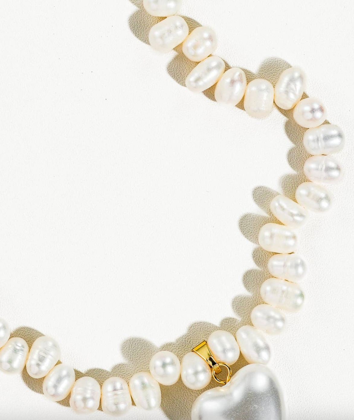 SIREN HEART PEARL NECKLACE