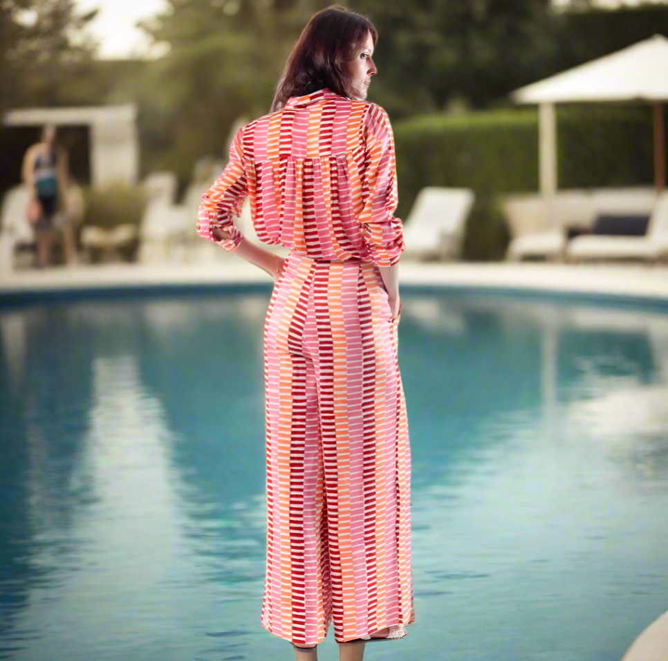 SUNSET STRIPED PANTS