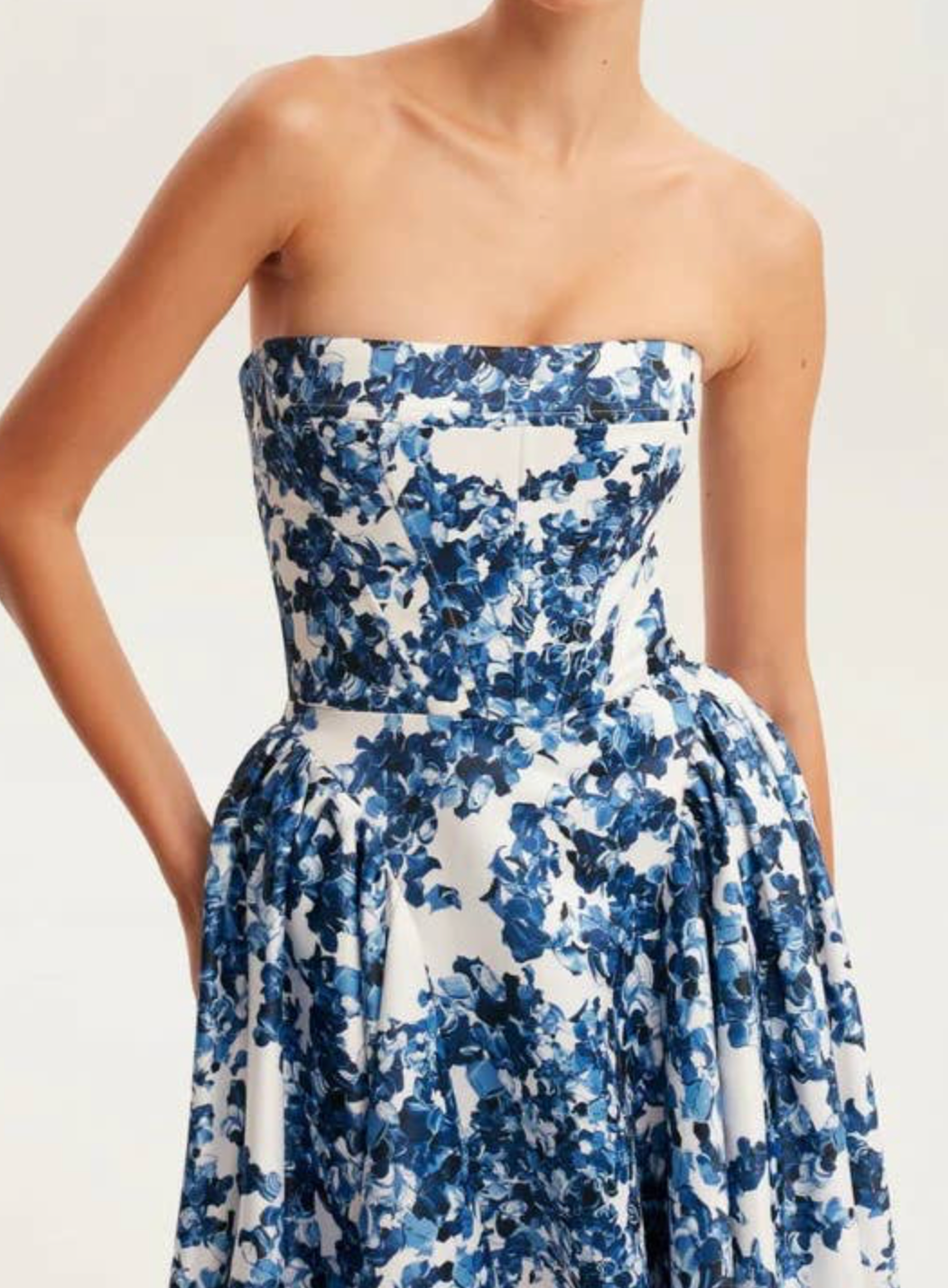 CHARLESTON BLUE FLORAL DRESS