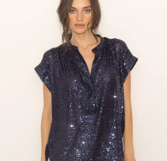 SEQUIN AND SWINGY LOOSE TOP
