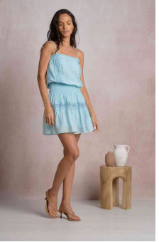 LINGUINI STRAP MINI DRESS