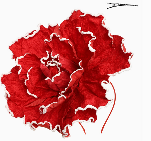 2-IN-1 FLOWER BLOOM FASCINATOR WITH HEADBAND AND HAIR CLIP