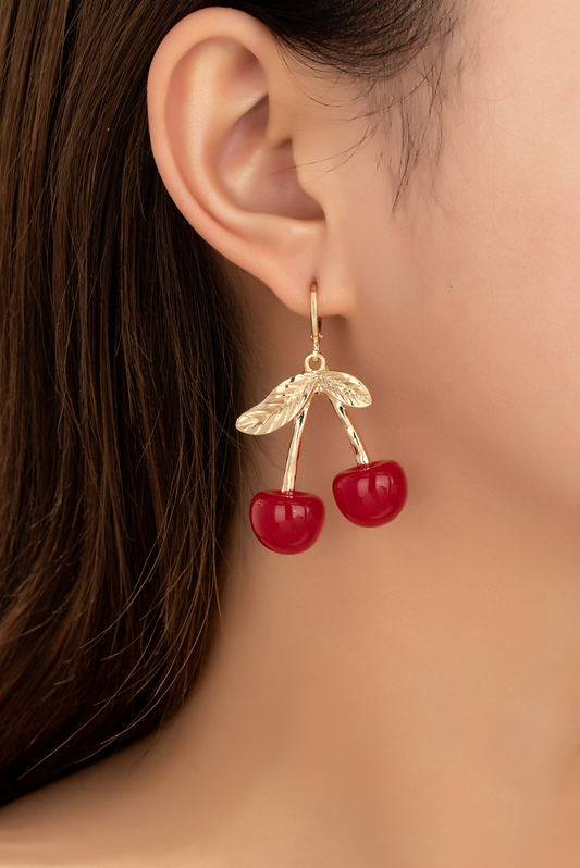 CHERRY DROP EARRINGS