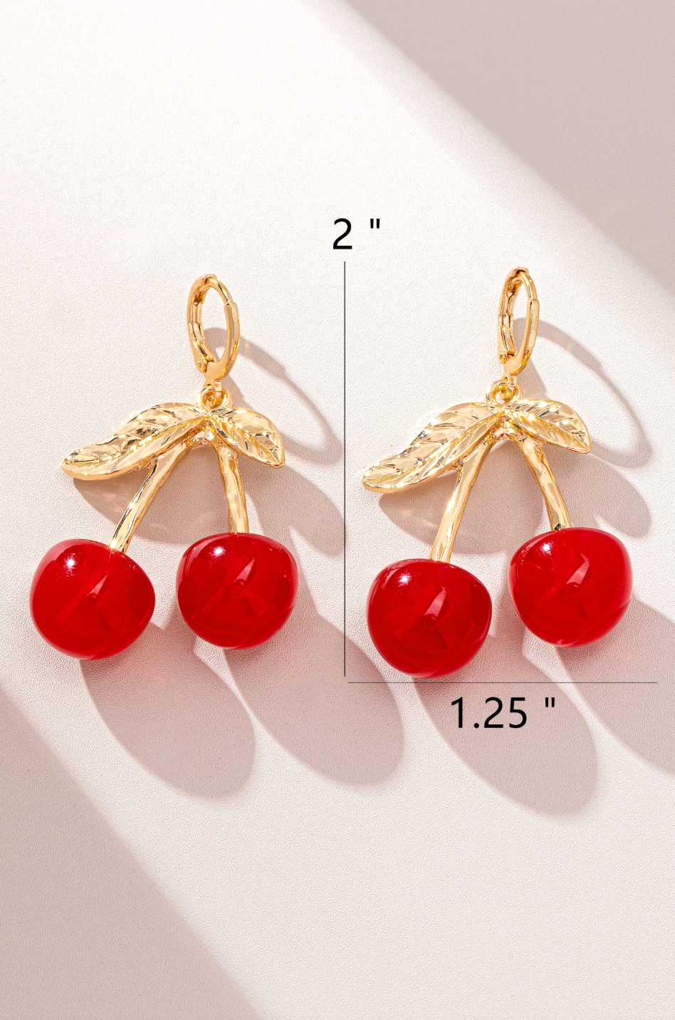 CHERRY DROP EARRINGS