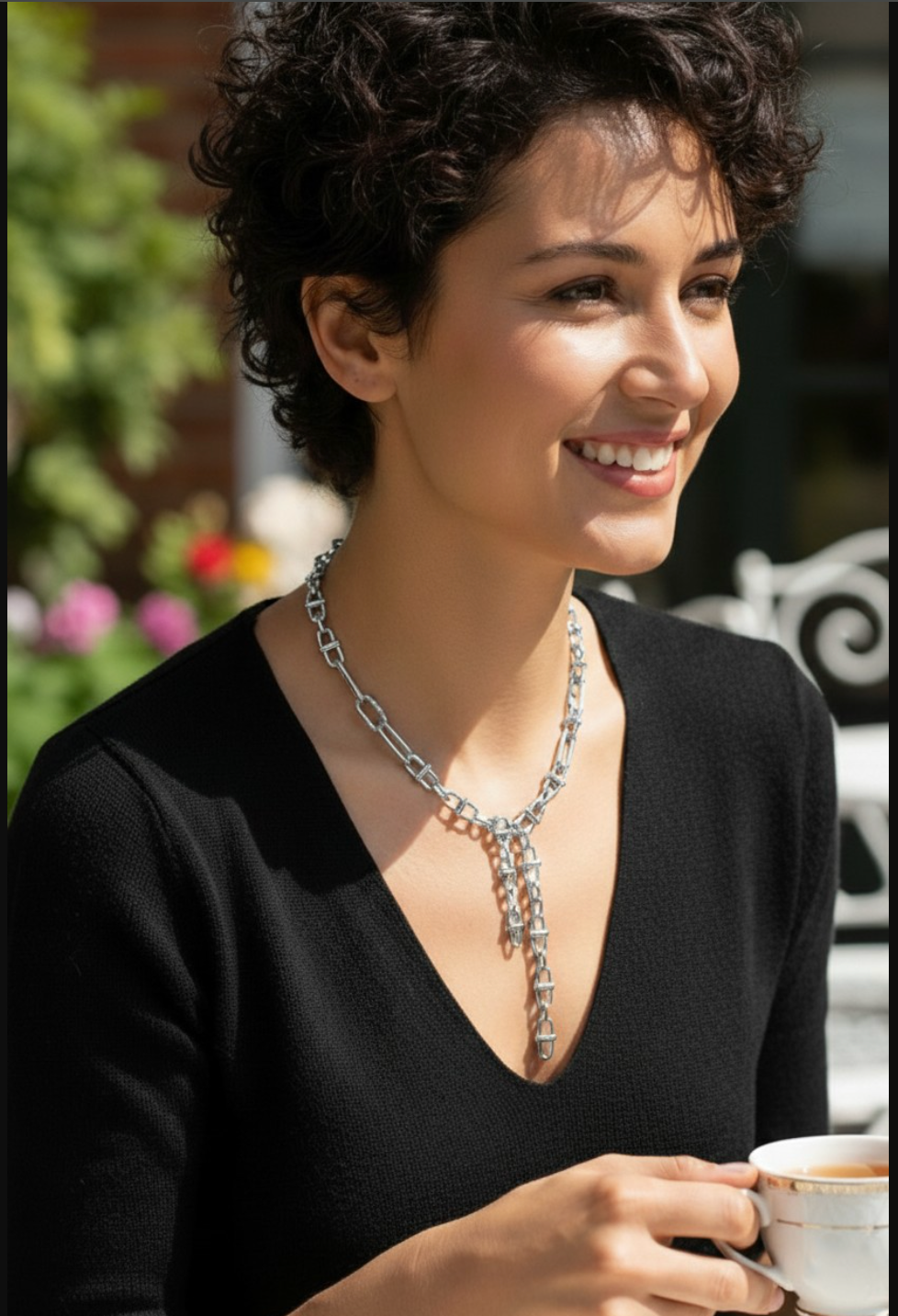 CHUNKY CHAIN DOUBLE NECKLACE